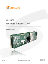 Sencore AG 5800 User manual