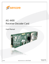 Sencore AG 4400 User manual