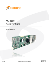 Sencore AG 2600 User manual
