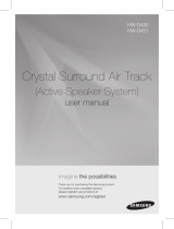 Samsung CRYSTAL SURROUND AIR TRACK HW-D451 User manual