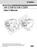 Canon VB-C50Fi Owner's manual