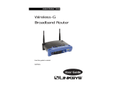 Linksys WRT54G - Wireless-G Broadband Router Wireless User manual
