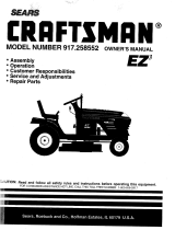 Craftsman EZ3 917.256552 User manual