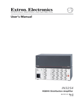 Extron electronics IN3254 User manual