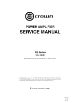 Crown PT-series User manual