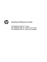 HP EliteDesk 800 G1 Tower PC Reference guide
