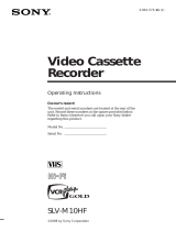 Sony MTV-68 Operating instructions