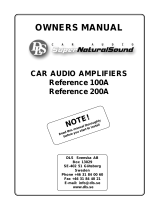 DLS Amplifiers Reference 100 & 200 Owner's manual