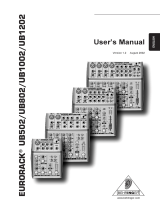 Behringer EURORACK UB1202 User manual