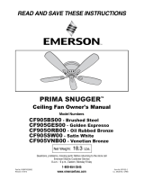 Emerson PRIMA SNUGGER CF905GES00 User manual