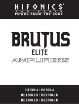 Car audio systems Brutus Elite BE Owner's manual