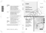 Canon DC330 User manual