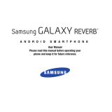 Samsung Galaxy Reverb Virgin Mobile User manual