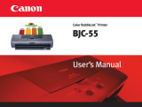 Canon BJC55 User manual