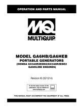 MQ Multiquip GA6HB-GA6HEB User manual