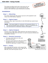 Extron electronics FOX DA8 User manual
