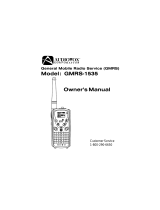 Audiovox GMRS-1535 User manual