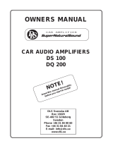 DLS Amplifiers DS 100 & DQ 200 Owner's manual