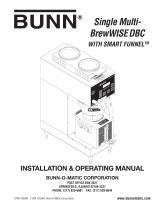 Bunn ingle Multi- BrewWISEDBC WITH SMART FUNNELTM User manual