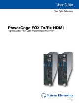 Extron PowerCage FOX Tx/Rx AV User manual