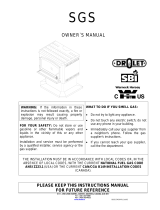 Drolet Nova 820 User manual