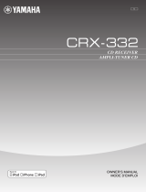 Yamaha CRX-332 Black User manual