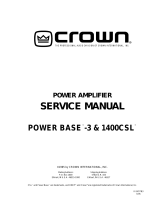 Crown Power Base/CSL Series User manual