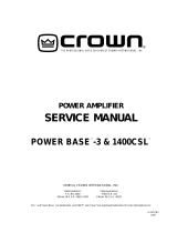 Crown 1400CSL User manual