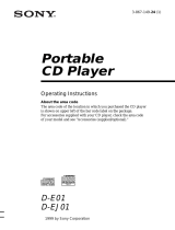 Sony D-EJ01 User manual