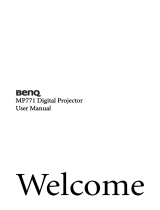 BenQ MP771 - XGA DLP Projector User manual