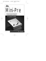 dbx Mini-Pre User manual