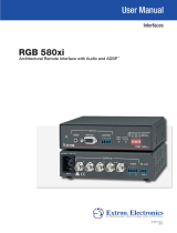 Extron RGB 580xi SI AAP User manual