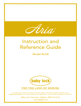 Baby Lock Aria BLAR Owner's manual