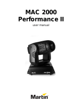 Martin Professional MAC 2000 Performance User manual