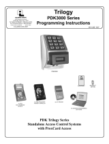 Alarm Lock Trilogy PDK3000 Series Operating instructions