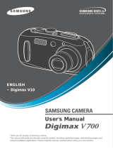 Samsung DIGIMAX V700 BLUE User manual