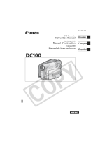 Canon DCD CAMCORDER User manual