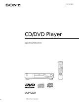 Sony DVD-S320 Operating instructions