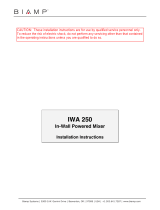 Biamp IWA250 User manual