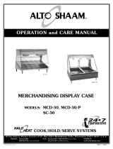 Alto Shaam SC-30 Operating instructions