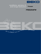 Beko FREEZ53F Owner's manual