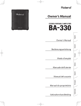 Roland BA-330 User manual