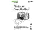 Canon PowerShot G3 User manual