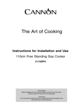 Whirlpool 110cm Free Standing Gas Cooker C110DPX User manual