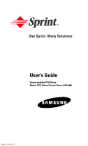 Samsung SPH-A620 Sprint User guide