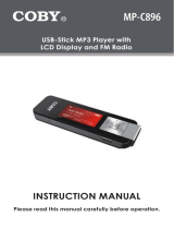 Coby C896 - MP 2 GB Digital Player User manual