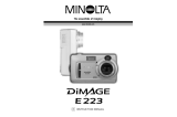Minolta DiMAGE E223 User manual