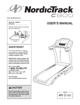 NordicTrack C900 Pro User manual