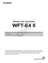 Canon Wireless File Transmitter WFT-E4 II A User manual