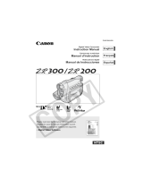Canon ZR300 User manual